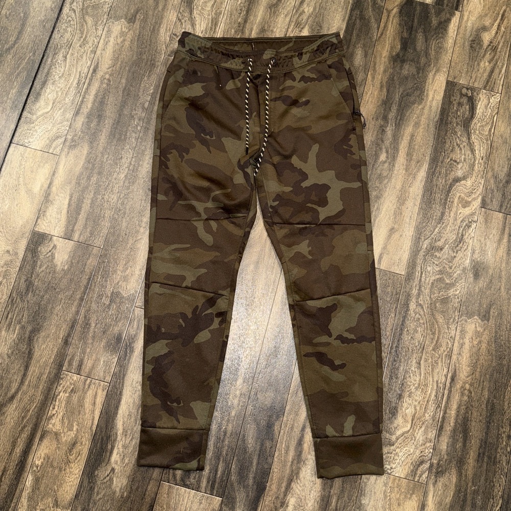 American Eagle Camouflage Polyester Sweatpants Tapered Men's Size S Athleticwear